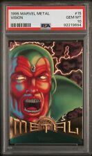1995 Marvel Metal #15 Vision PSA 10 Gem Mint fresh graded new holder Avengers picture