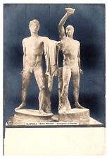 ANTQ RPPC Napoli Museo Nazionale, Aristogitone ed Armodio, Statues, Art - Italy picture