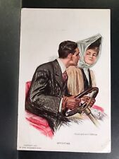 Artist Signed Postcard Alonzo Kimball - Affinities - Couple Out for a Drive picture