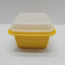 Vintage Tupperware Yellow Square Jam Container # 861 and Clear Lid #862 picture