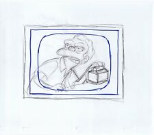 Simpsons Moe Television Box Original Art Animation Production Pencils Rough Comp picture