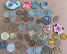 JUNK DRAWER LOT OF TOKENS WORLD COINS Casino Chips picture