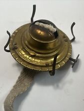 Vintage Antique P&A EAGLE Brass Oil Lamp 7/8”  #1 Burner 2 1/2” Glass Chimney picture