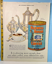 1928 Maxwell House Coffee Saturday Evening Post Advertisement picture