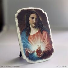 Sacred Heart of Jesus Image – 7.5″ Catholic Tile Frame by moicla picture
