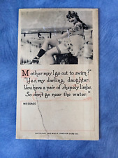 1922 Mack Sennett Bathing Beauty Max Sheffer Card Co Beautiful Woman Shapely picture