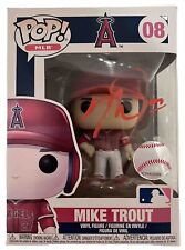 ⚾️💎Mike Trout Signed Funko Pop COA Red Jersey Red Auto💎⚾️ picture