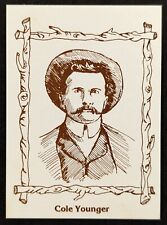 Vintage 1979 Cole Younger Western Stars Card #22 (Pretty Sharp) picture