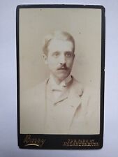 CDV Smart Young Man Moustache Portrait by Barry Hull picture