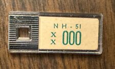 1951 NEW HAMPSHIRE Sample DAV Tag Keychain License Plate XX 000 picture