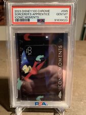 2023 Topps Chrome Disney 100 Mickey Mouse Iconic Moments PSA Gem Mint 10 picture