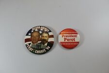 President Perot Choate Reform America Campaign Button 3