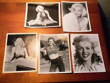 GENUINE PHOTOGRAPHS  MARILYN MONROE SET OF 5 EARLY / LATER picture