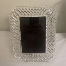 9x7 Waterford Crystal-MINT Condition-Makefield-Easel Back Frame-Holds 4x6 Photo picture