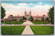Washington University Saint Louis Missouri School Campus Vintage PM WOB Postcard picture