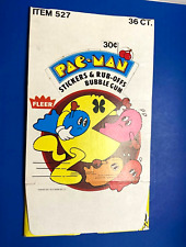 1980 Fleer Pac-Man  Empty wax box intact-Collapsed- REAL NICE  picture