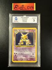 MGC 3 Alakazam Holo Rare Base Set 1/102 Not PSA Pokémon Card picture