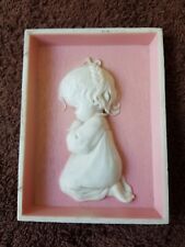 Little Girl Praying 1970s Wall Hanging  picture