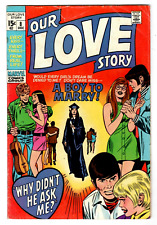 OUR LOVE STORY #8 Marvel Romance Comic Romita Cover 1970 picture