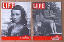 Life Magazine COVERS ONLY July  1946  ( Vivien Leigh )  Lot of 2 picture
