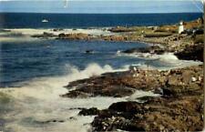 1964 Ogunquit,ME Panorama View Of Surf And Rocks York County Maine Postcard picture