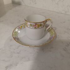 Vintage, Hand Painted Noritaki Demitasse Cup And Saucer, delicate eggshell china picture