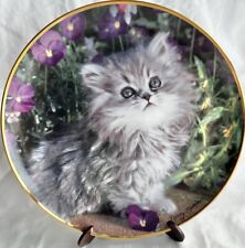 Franklin Mint Heirloom 1992 “Purrfection” Plate By Nancy Matthews Limited Ed picture