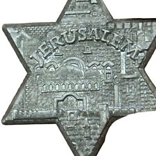 Vintage Jerusalem Star of David Souvenir Keychain Israel Jewish Hebrew Wall picture