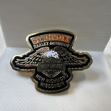 St. Croix Harley Davidson New Richmond Wisconsin Eagle Motorcycle Pin Pinback  picture