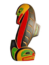 Killer Whale Wood Carving Matilpi Kwakiutl Native North American Indian PNW picture