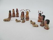 Beautifully Painted Ceramic or Pottery Nativity Scene Figures picture