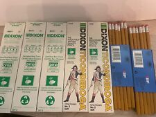 Vintage Dixon Ticonderoga #2 Pencils Soft 1388 NEW Unused lot of 84 Oriole EF picture