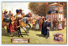 c1910 Visit of James I to Oxford England Pageant Oilette Tuck Art Postcard picture