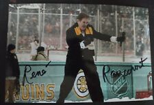 RENE RANCOURT BOSTON BRUINS SINGER SIGNED AUTOGRAPHED WINTER CLASSIC 4X6 PHOTO picture