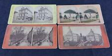 Boston Massachusetts 4 Stereoview Cards Park St. State House Horticultural Hall picture
