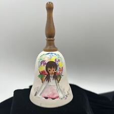 De Grazia Bell Hand Painted Sandstone Creation Pottery Native American Girl picture