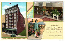 VTG 1930 ADVERTISING PC HOTEL RAMONA SAN FRANCISCO CA TEICH ARCHIVES RARE MINT** picture