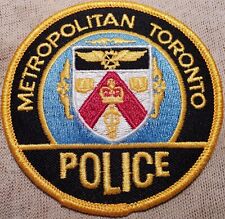 Ca Metropolitan Toronto Canada Police Shoulder Patch picture