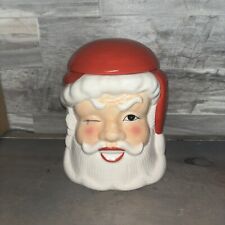Vintage Winking Santa cookie jar Vermont country store picture