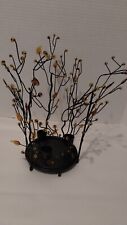 Partylite Twig & Leaf Candle Holder, black with yellow orange leafs, in... picture