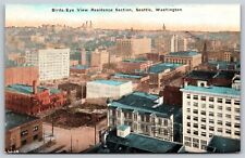 Postcard Birds-Eye View Residence Section, Seattle WA T135 picture