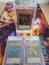 Slifer 15AX-KRY57 Obelisk 15AX-KRY58 Ra 15AX-KRY59 Graded 9 Collection Set Yugioh picture