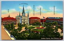 Postcard Jackson Square, New Orleans LA T158 picture