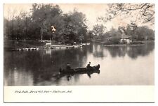 Antique Boat Lake, Druid Hill Park, Black and White, Baltimore, MD Postcard picture