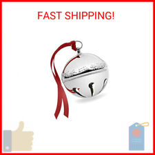 2021 Silver Plated Sleigh Bell Ornament for Christmas picture
