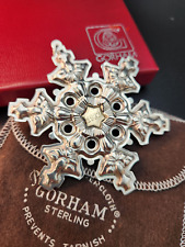 Sterling Silver Gorham Archive Collection 1982 Christmas Ornament Xmas Snowflake picture