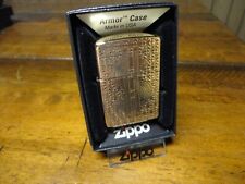 BLING DOLLAR SIGN DEEP CARVED ARMOR BRASS ZIPPO LIGHTER MINT IN BOX picture
