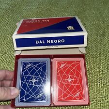 Vintage Dal Negro Bridge Cards Aereo Club , Made in Italy, Red Card Holder picture