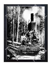 Historic Benson Logging & Lumber Co. Oak Point, Washington steam donkey Postcard picture