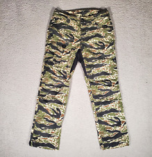 Beyond Clothing Combat Pants 32x30 Camo Green Ripstop Canvas Stretch Lightweight picture